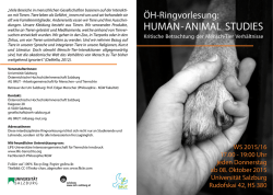 human-animal studies - Veterin&auml;rmedizinische Universit&auml;t Wien