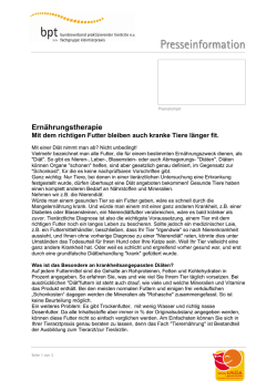 Ernährungstherapie