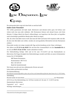 Ein aufregendes Jahr neigt sich dem Ende zu und das hei&szlig;t: Endlich