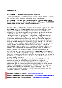 PDF: MAYBEBOP Pressetext Für Euch