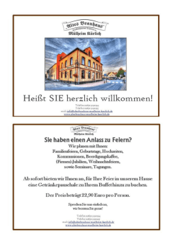Heißt SIE herzlich willkommen!
