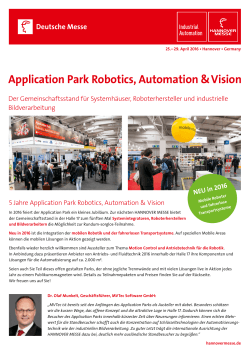 Application Park Robotics, Automation & Vision