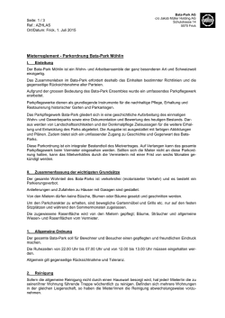 Hausordnung Bata-Park - Jakob M&uuml;ller Immobilien AG