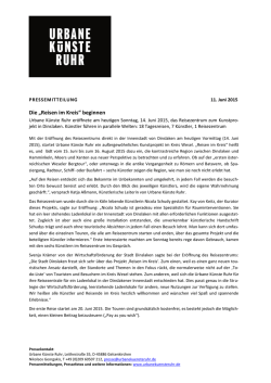 Die &bdquo;Reisen im Kreis&ldquo; beginnen