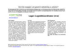 Lager-/Logistikkoordinator (m/w)