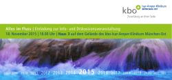 Alles im Fluss - kbo-Isar-Amper-Klinikum München-Ost