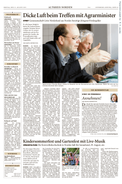 Ostfriesen-Zeitung, Ausgabe: Emden, vom: Freitag, 21. August 2015