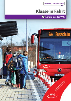 Klasse in Fahrt - Freiburger Verkehrs AG