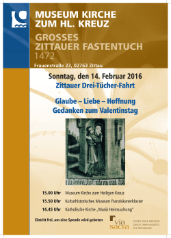Sonntag, den 14. Februar 2016 Zittauer Drei-Tücher