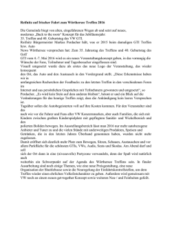 Reifnitz auf frischer Fahrt zum Wörthersee Treffen 2016 Die