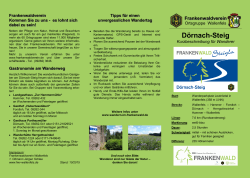 Dörnach-Steig - Frankenwaldverein Wallenfels
