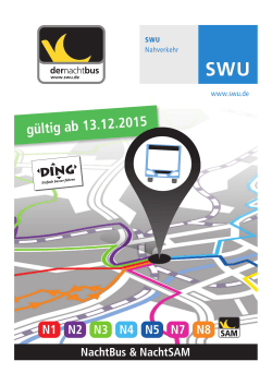 gültig ab 13.12.2015 - SWU Stadtwerke Ulm/Neu