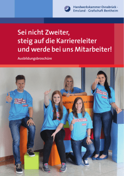 Sei nicht Zweiter, steig auf die Karriereleiter und werde bei uns