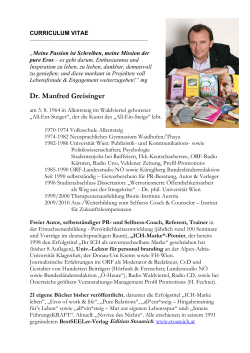 CV Greisinger Manfred