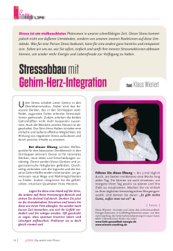 Stressabbau mit Gehirn-Herz-Integration - Licht