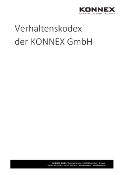 Verhaltenskodex der KONNEX GmbH