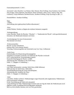 Protokolll 3.07.12 - Fachschaft Physik