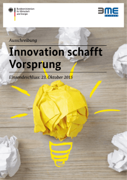 Innovation schafft Vorsprung