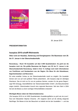 hausplus 2016 schafft Wohnwerte