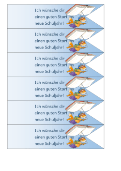 Ich w&uuml;nsche dir einen guten Start ins neue Schuljahr! Ich w&uuml;nsche