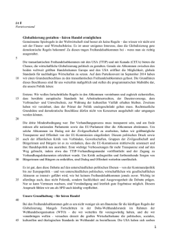 Globalisierung gestalten &ndash; fairen Handel erm&ouml;glichen