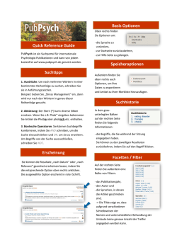 Quick Reference Guide PubPsych