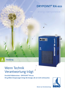 DRYPOINT ® RA eco - BEKO TECHNOLOGIES GmbH