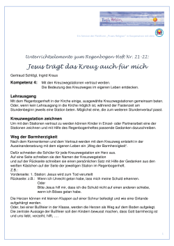 Jesus tr&auml;gt das Kreuz auch f&uuml;r mich