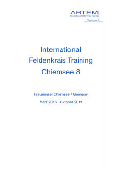 Info C8 - ARTEM Feldenkrais Ausbildung