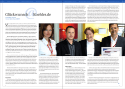 Gl&uuml;ckwunsch Koehler.de