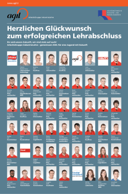 Herzlichen Gl&uuml;ckwunsch zum erfolgreichen Lehrabschluss