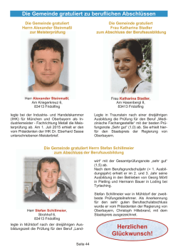 Herzlichen Gl&uuml;ckwunsch!