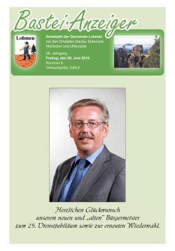 Herzlichen Gl&uuml;ckwunsch unserem neuen und &bdquo;alten&ldquo; B&uuml;rgermeister