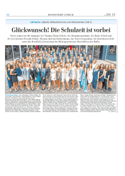 Gl&uuml;ckwunsch! Die Schulzeit ist vorbei - Thomas-Mann