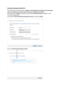 Eduroam mit Windows 10 (EAP-TTLS)