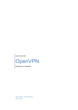 OpenVPN - Hochschule Aalen
