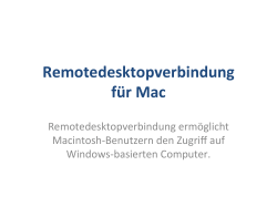 Remotedesktopverbindung für Mac - Hu