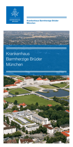 Gesamthausflyer PDF - Krankenhaus Barmherzige Br&uuml;der