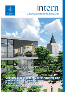 Grundsteinlegung: Zentrum f&uuml;r Altersmedizin