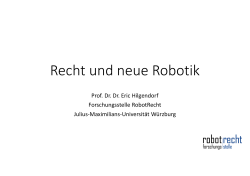 Recht und neue Robotik - IHK Würzburg