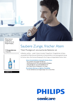 HX8071/10 Philips Starter-Kit f&uuml;r die Zungenreinigung