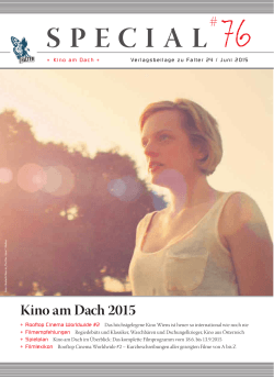 Kino am Dach Programm 2015