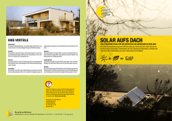 Solar aufS Dach