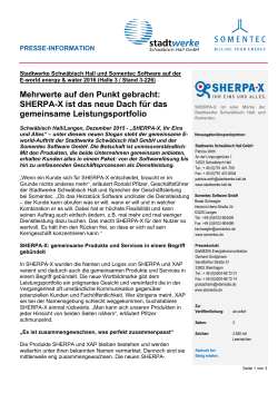 SHERPA-X ist das neue Dach für das gemeinsame Leistungsportfolio