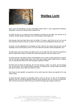 Wei&szlig;es Licht - Licht im Leben, Spirituelle Beratung, Reiki, Engel