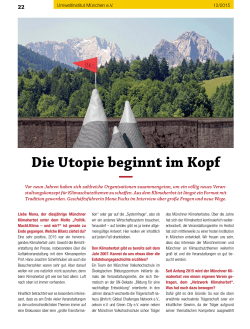 Die Utopie beginnt im Kopf