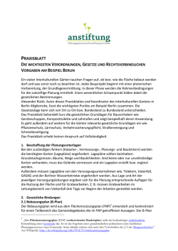 Jedes Bauprojekt beginnt mit einer