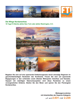 Die Wiege Nordamerikas
