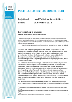 Der Tempelberg in Jerusalem