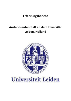 Universität Leiden - Friedrich-Alexander